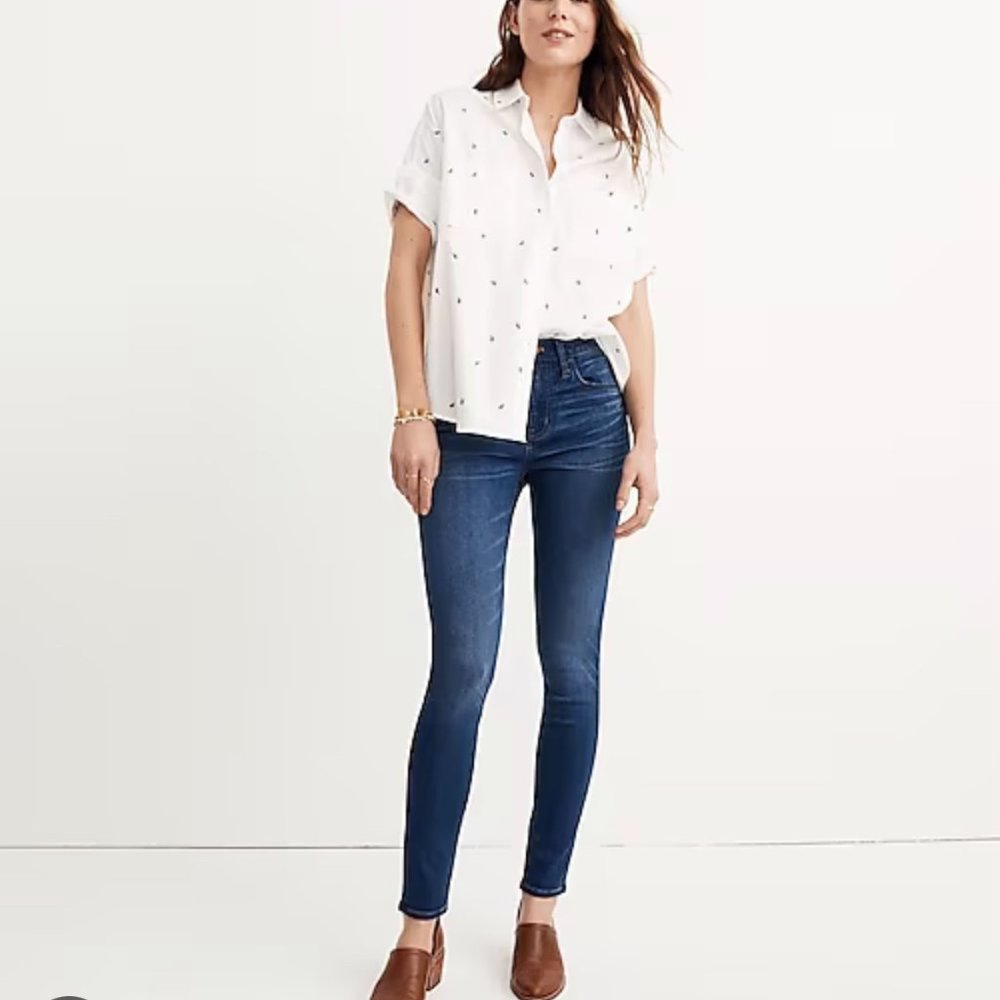 Madewell Road Tripper MED Dark Wash Skinny Jeans Women's Size 26